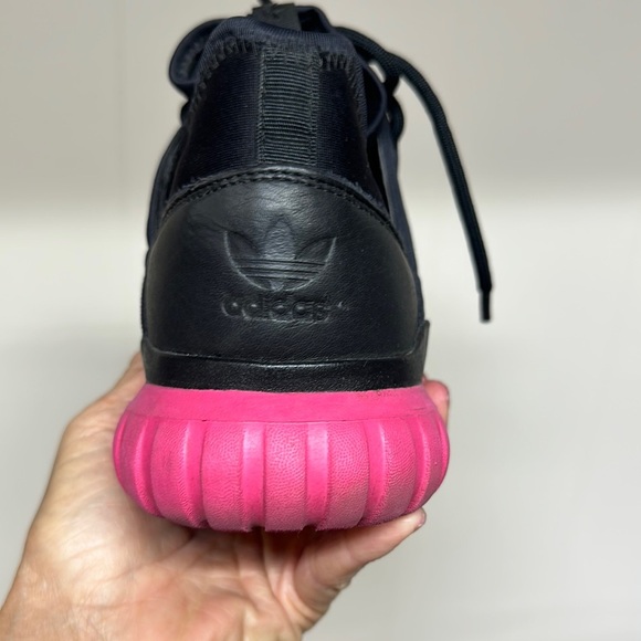Adidas Tubular Radial Men's Shoes Core Black-Equipment Pink  s75393 like New - Picture 3 of 10